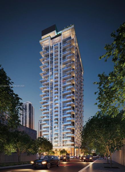 Condo located in Miami, FL showcasing its design and architecture (Image 1).