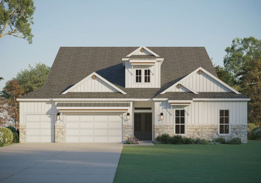 Representative exterior photo of a completed home built from the Nelson 6141 by GFO Home in Feathergrass, Florence, TX (Image 4).