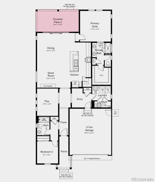 Additional Highlights Include: Covered Outdoor Living and 12" Sliding Door. Photos are for Representative Purposes Only.