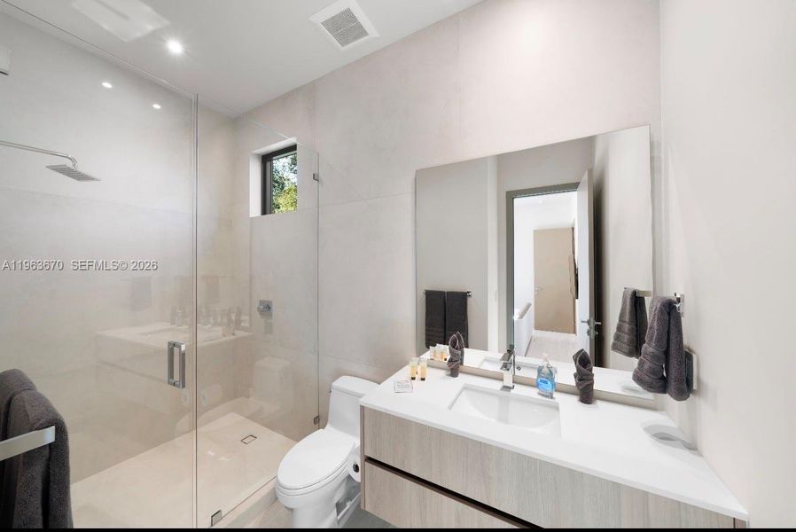 Furnished interior view inside a new home in , Miami (Image 16).