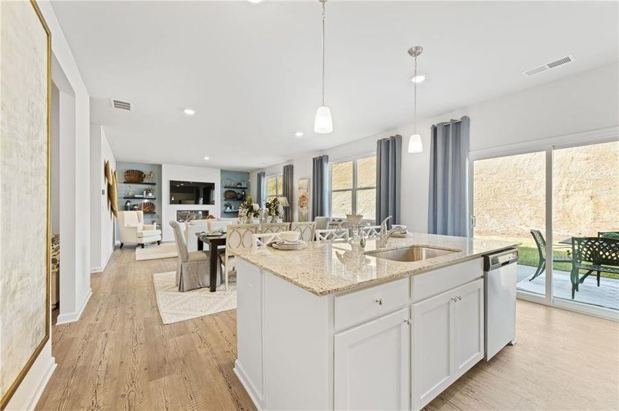 Furnished interior view inside a new home in Union Heights, Flowery Branch (Image 5).