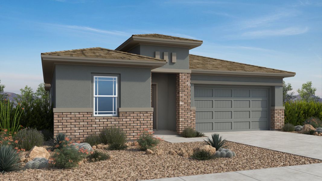 Front exterior of a home in the Verdin Discovery Collection community, located in Phoenix, AZ (Image 13).