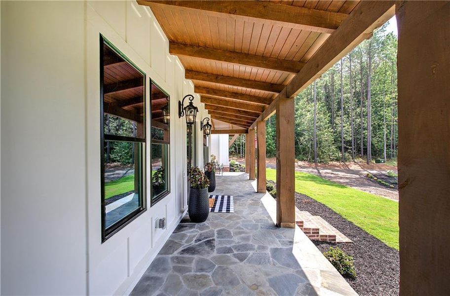 Exterior details and patio area of a home in , Acworth (Image 31).