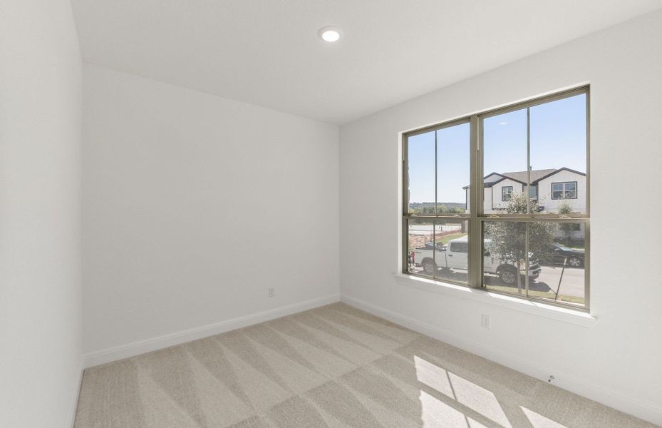 Spacious, unfurnished interior of a new home in Saddleback at Santa Rita Ranch, Liberty Hill (Image 27). Spacious, unfurnished interior of a new home in Saddleback at Santa Rita Ranch, Liberty Hill (Image 27).