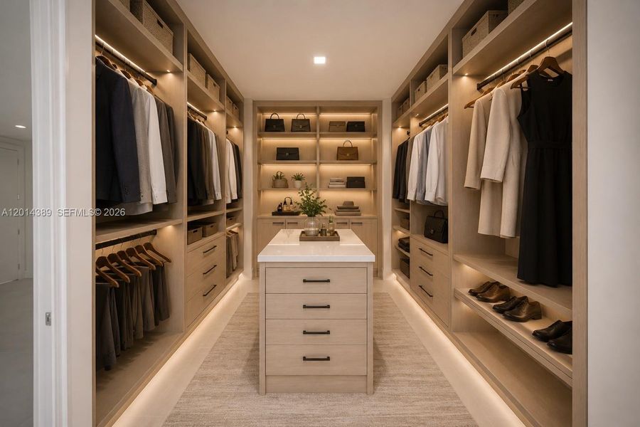 Furnished interior view inside a new home in , Doral (Image 8).
