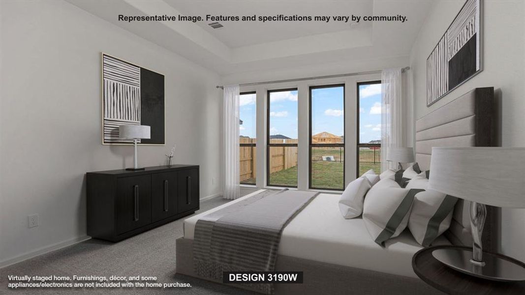 Furnished interior view inside a new home in Trinity Falls, McKinney (Image 4).