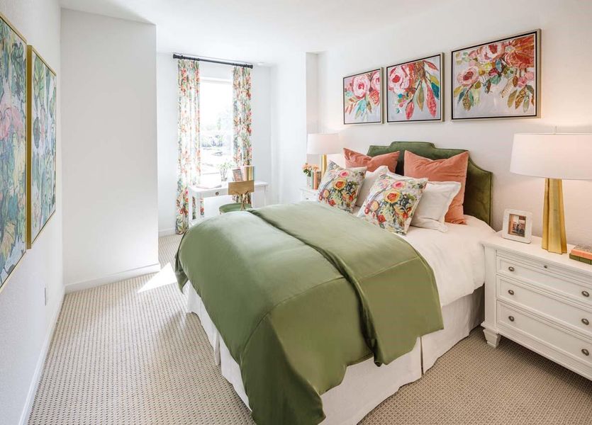 Furnished interior view inside a new home in Woodforest Townhomes, Montgomery (Image 28).