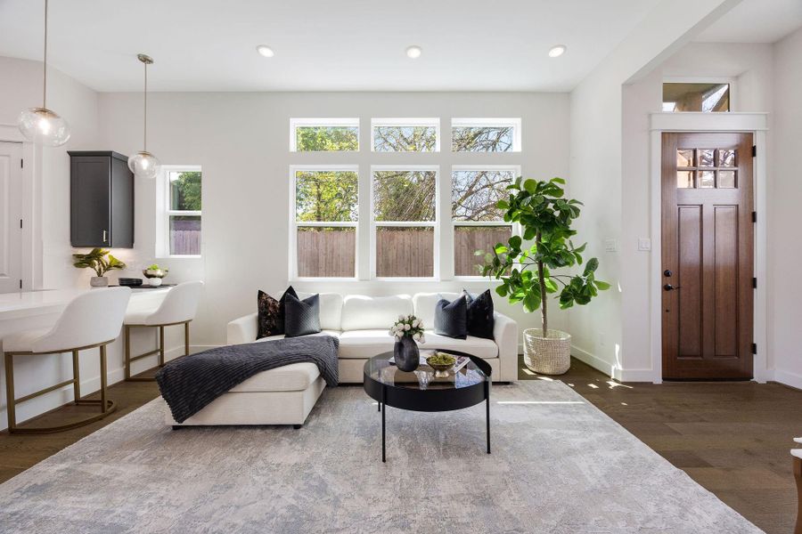 Furnished interior view inside a new home in Montridge, Houston (Image 26).