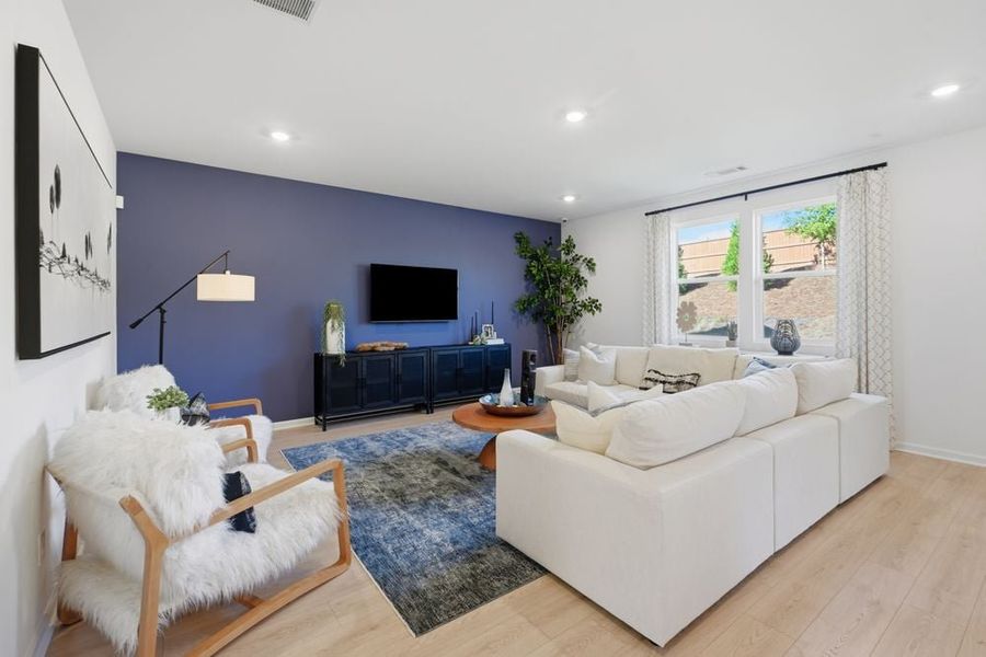 Representative furnished interior of a home built from the Wakehurst by Taylor Morrison in Falls Creek, Flowery Branch (Image 7).