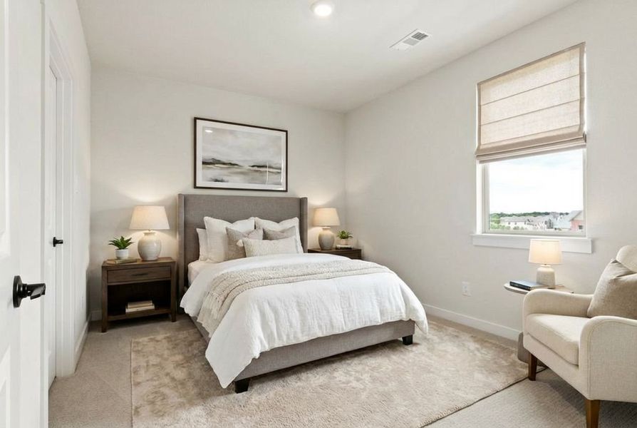 Furnished interior view inside a new home in Cottonwood Creek, Rowlett (Image 33).