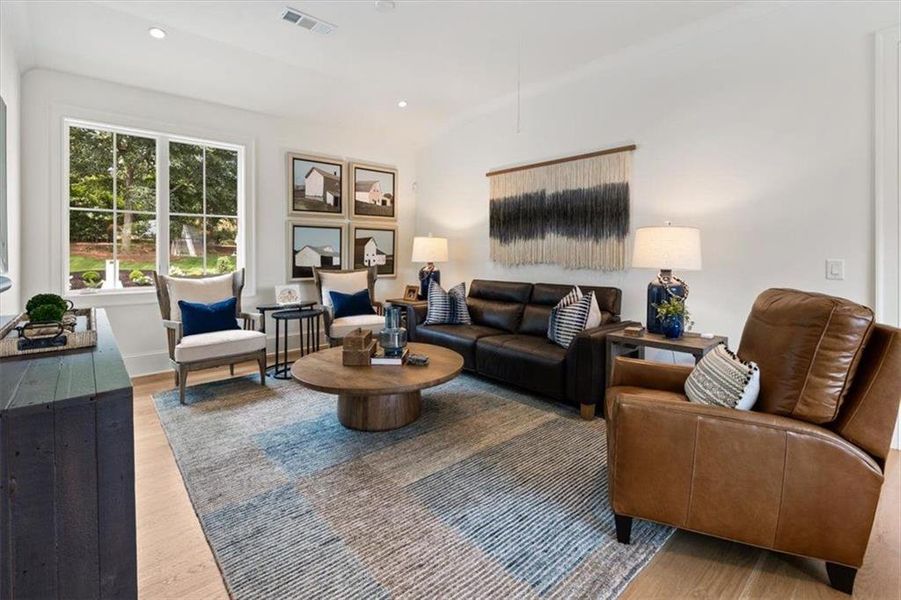 Furnished interior view inside a new home in , Roswell (Image 36).
