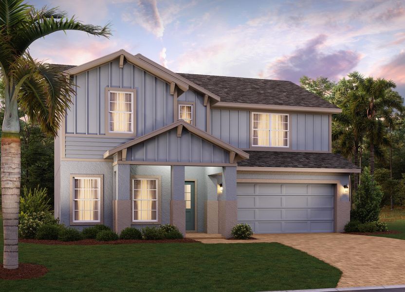 Newcastle Hardie Elevation | Harrell Oaks in Orlando, FL by Landsea Homes