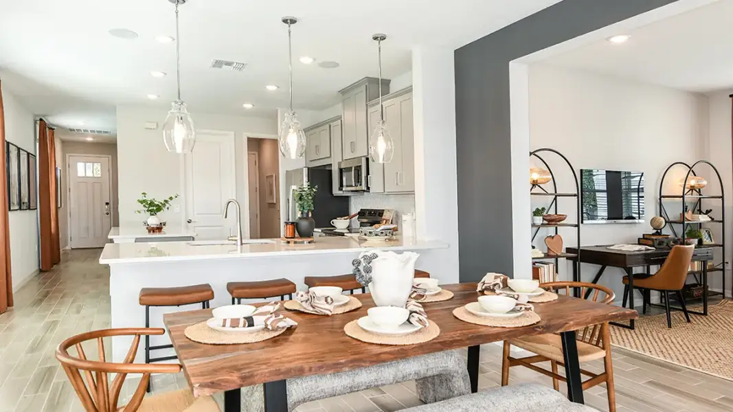 Furnished interior view inside a new home in Westview Community Group Page, Kissimmee (Image 13).