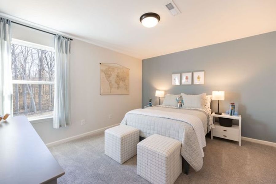 Representative furnished interior of a home built from the Reeves by True Homes in Morrow Brook, Albemarle (Image 13).