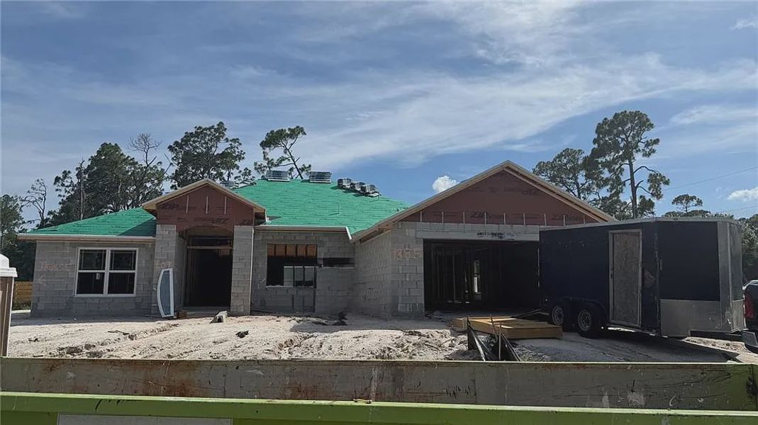 In-progress construction of a new home in North Port, North Port, FL (Image 35).