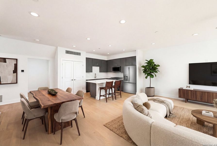 Furnished interior view inside a new home in , San Antonio (Image 12).