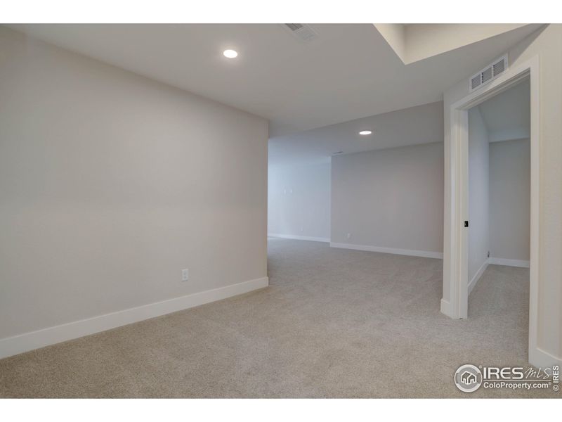 Finished basement has options