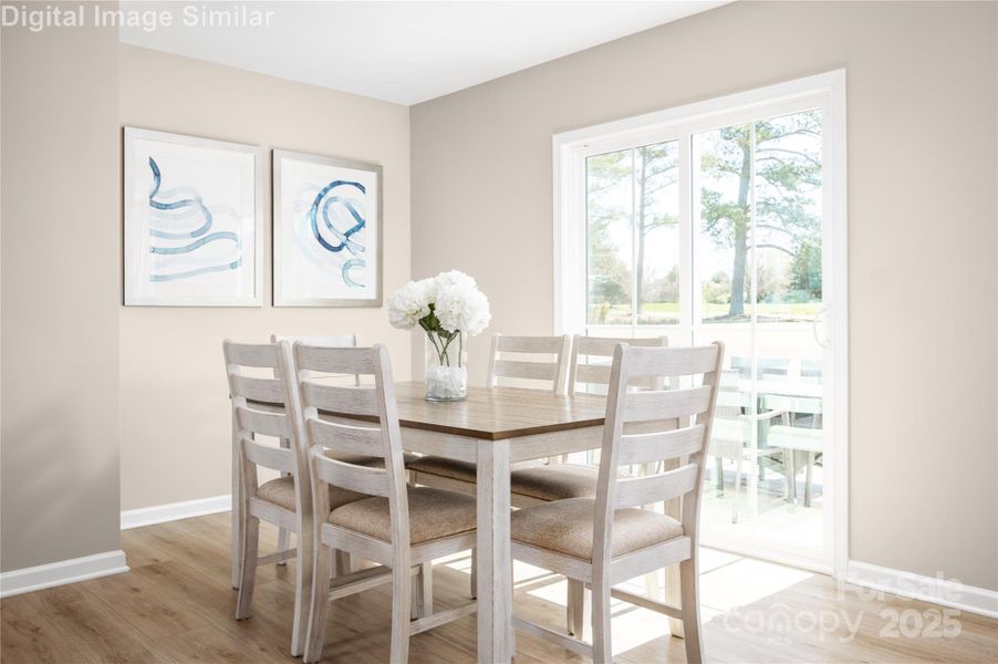 Furnished interior view inside a new home in Sunset Creek Single Family Homes, Charlotte (Image 15).