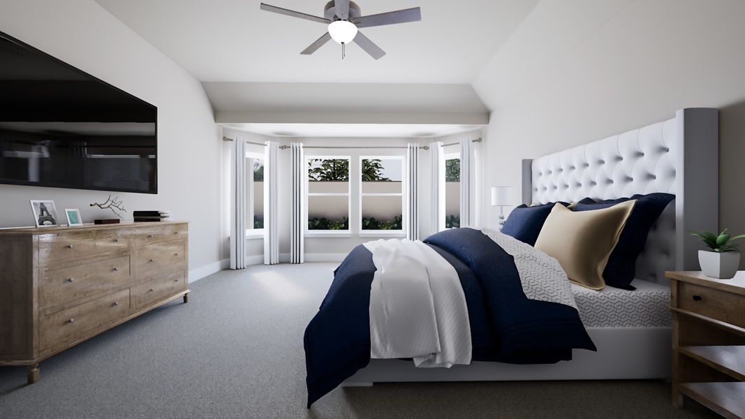 Representative furnished interior of a home built from the Bryson by Tri Pointe Homes in Painted Tree, McKinney (Image 13).