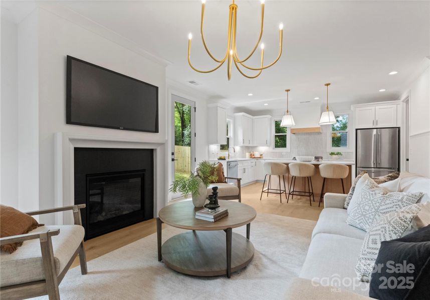 Furnished interior view inside a new home in , Charlotte (Image 4). Furnished interior view inside a new home in , Charlotte (Image 4).