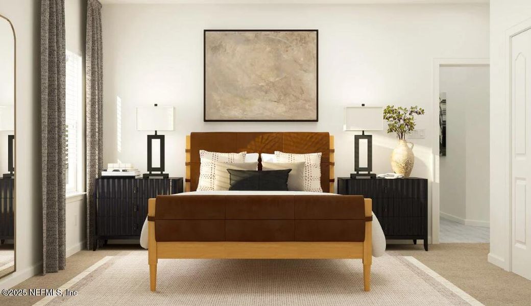 Furnished interior view inside a new home in Silver Meadows at SilverLeaf: Silver Meadows 50s, St. Augustine (Image 9).