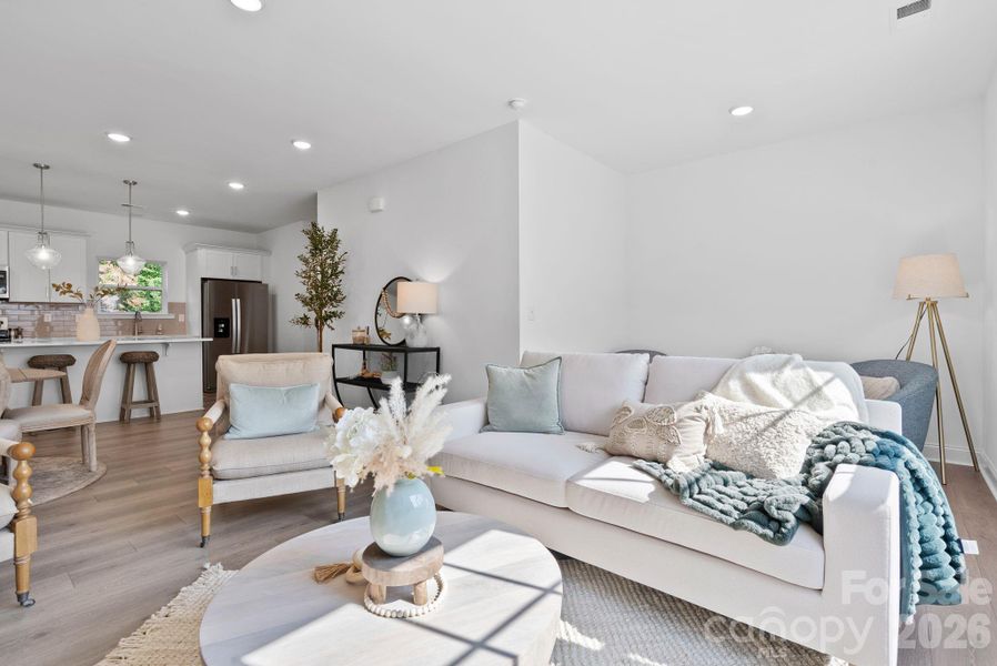 Furnished interior view inside a new home in , Asheville (Image 3).