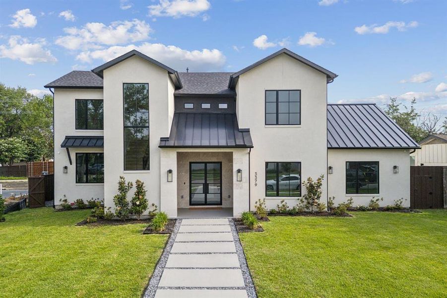 Front exterior of a new home in , Dallas, TX, highlighting curb appeal (Image 2). Front exterior of a new home in , Dallas, TX, highlighting curb appeal (Image 2).