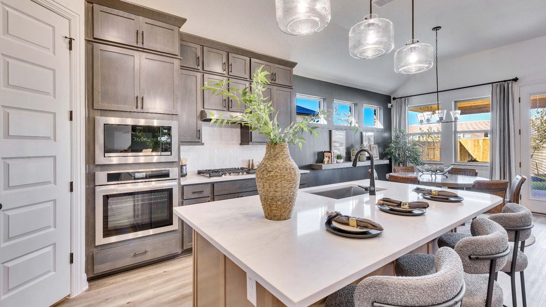 Representative furnished interior of a home built from the Palm by DRB Homes in Infinity Square, Kyle (Image 12).