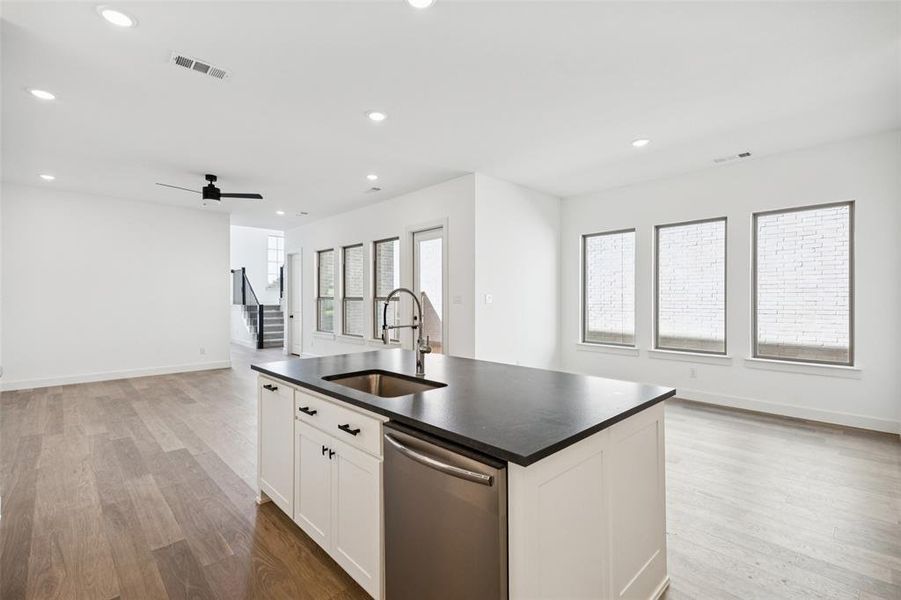 The chef will never be left out of the party in this dream kitchen!