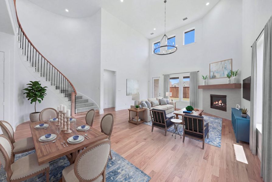 Furnished interior view inside a new home in Estates at Rockhill, Frisco (Image 16).