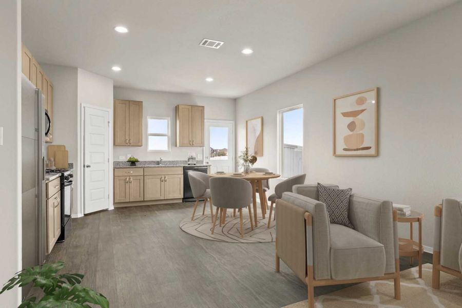 Furnished interior view inside a new home in Harvest Ridge, Elgin (Image 5).