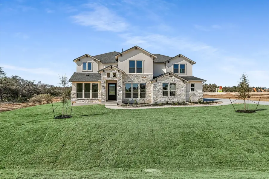Representative exterior photo of a completed home built from the Boerne by Giddens Homes in Leander Estates, Leander, TX (Image 28). Representative exterior photo of a completed home built from the Boerne by Giddens Homes in Leander Estates, Leander, TX (Image 28).