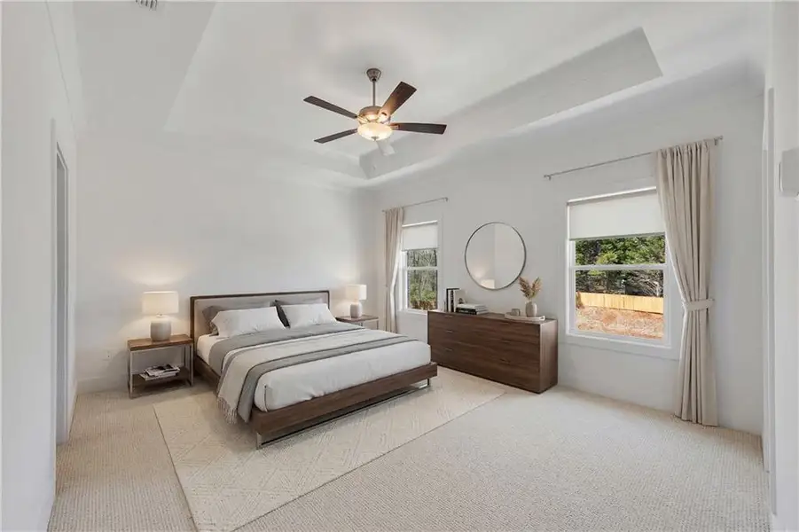 Furnished interior view inside a new home in , Suwanee (Image 8).