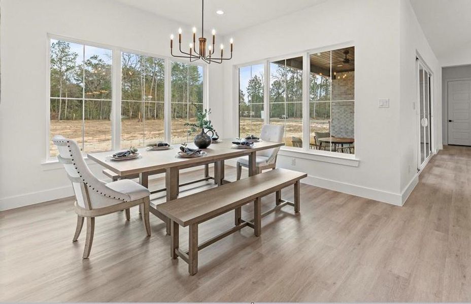 Furnished interior view inside a new home in , Conroe (Image 10).