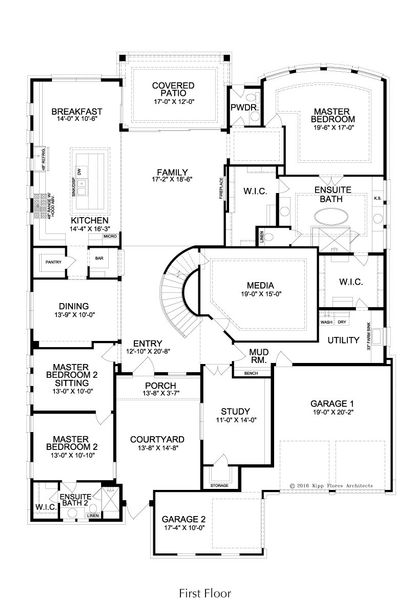2D floor plan layout for the Legend by Landon Homes in Fields - Brookside North, Frisco, TX (Image 4). 2D floor plan layout for the Legend by Landon Homes in Fields - Brookside North, Frisco, TX (Image 4).