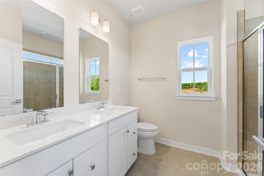 Furnished interior view inside a new home in Stowe Branch Townhomes, Charlotte (Image 9). Furnished interior view inside a new home in Stowe Branch Townhomes, Charlotte (Image 9).