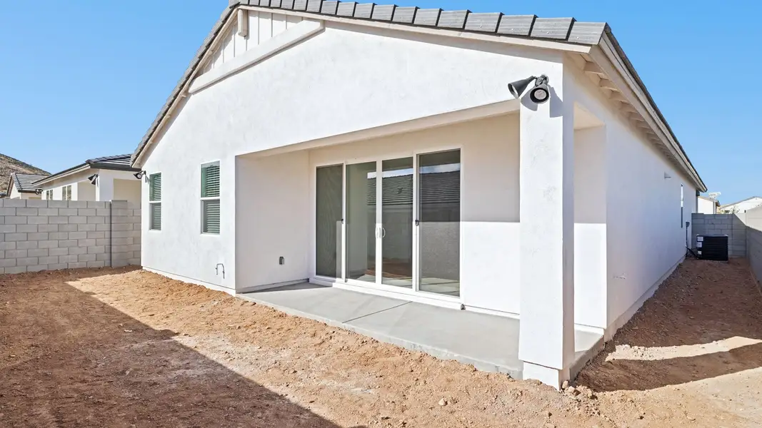 Exterior details and patio area of a home in The Ridge at Stone Butte, Phoenix (Image 2).