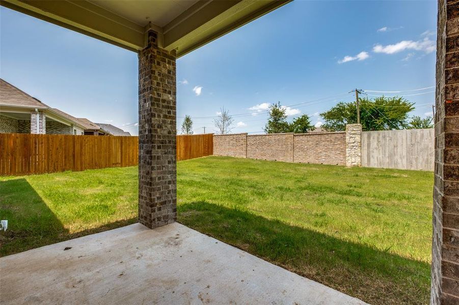 View of yard featuring a patio area