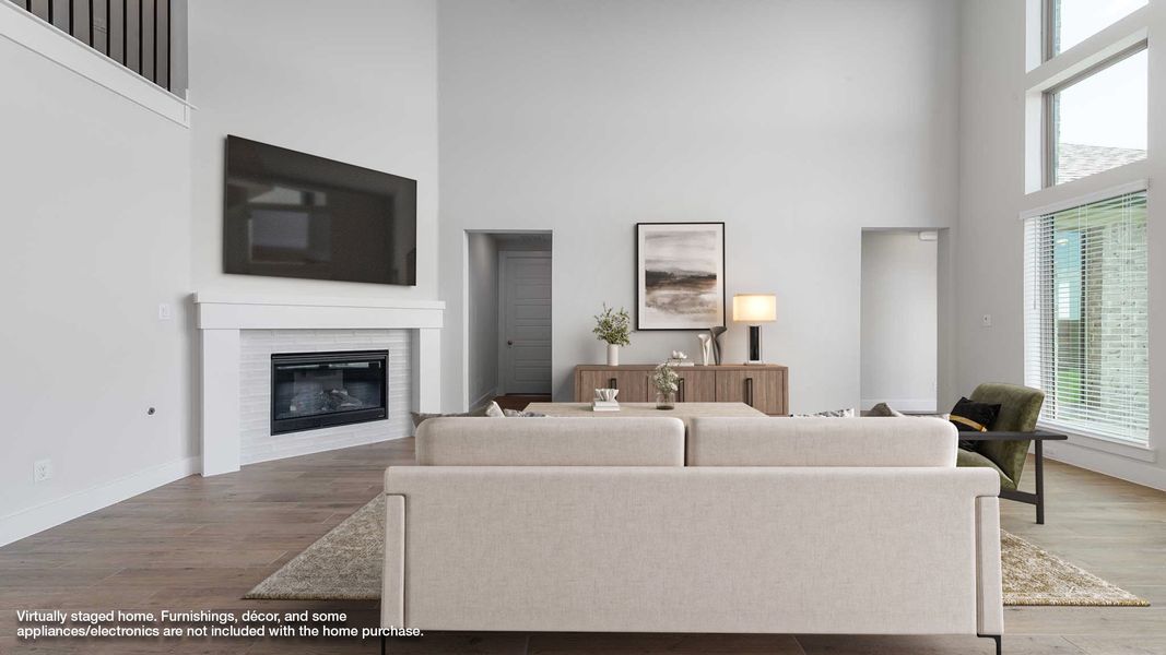 Furnished interior view inside a new home in Devonshire - Reserve 60', Forney (Image 6).