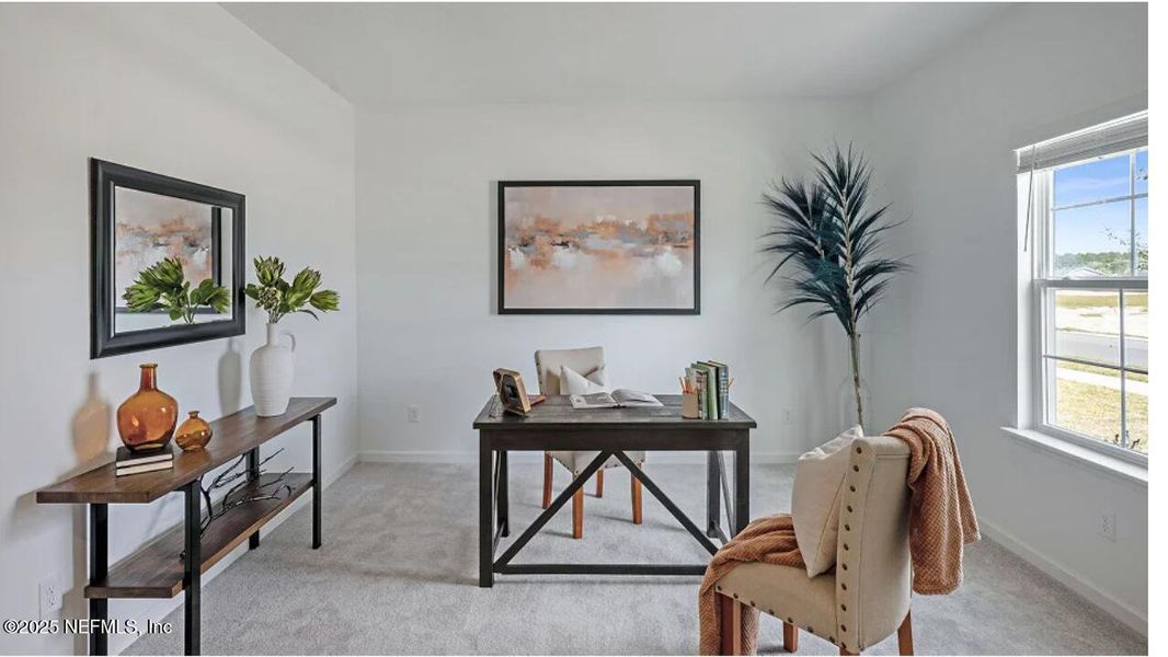 Furnished interior view inside a new home in Edenbrooke at Hyland Trail | 55+: Edenbrooke at Hyland Trail 50s, Green Cove Springs (Image 7).