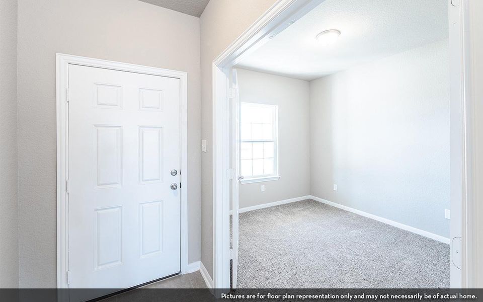 Representative unfurnished interior of a home built from the Blanco by CastleRock Communities in Lone Oak, San Antonio (Image 9).