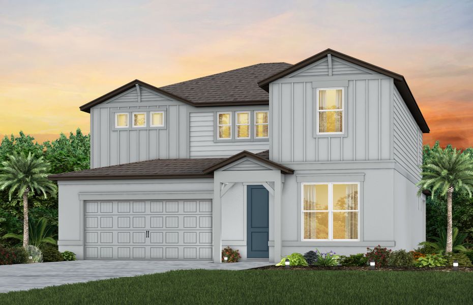 Representative exterior photo of a completed home built from the Wynfield by Pulte Homes in Seaire, Parrish, FL (Image 8).