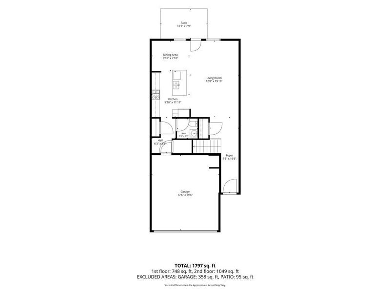 2D floor plan layout of this home in , Powder Springs, GA (Image 27).