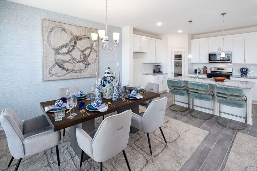 Representative furnished interior of a home built from the Kingston by UnionMain Homes in Elevon, Lavon (Image 22).