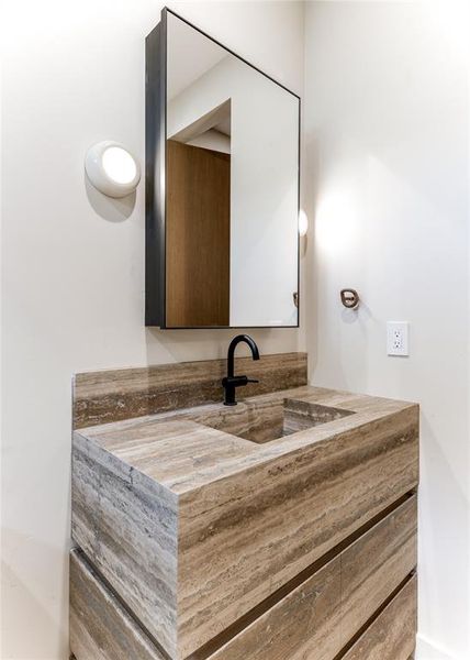Bathroom featuring vanity