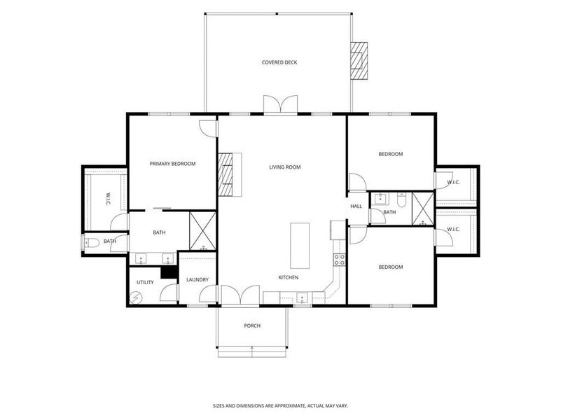 2D floor plan layout of this home in , Morganton, GA (Image 3).