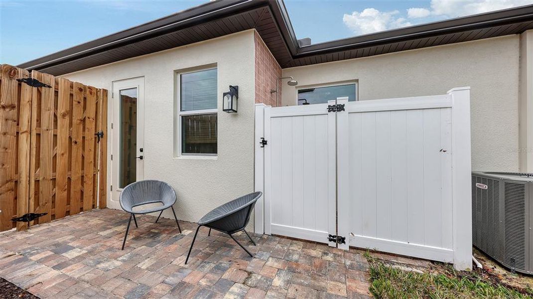 Exterior details and patio area of a home in , Sarasota (Image 33).