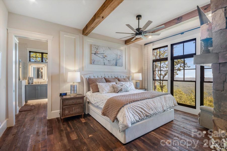 Furnished interior view inside a new home in , Lake Toxaway (Image 14).