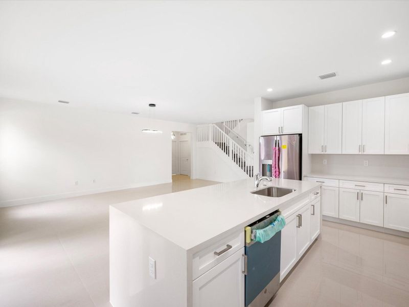 Furnished interior view inside a new home in , Miami (Image 10).