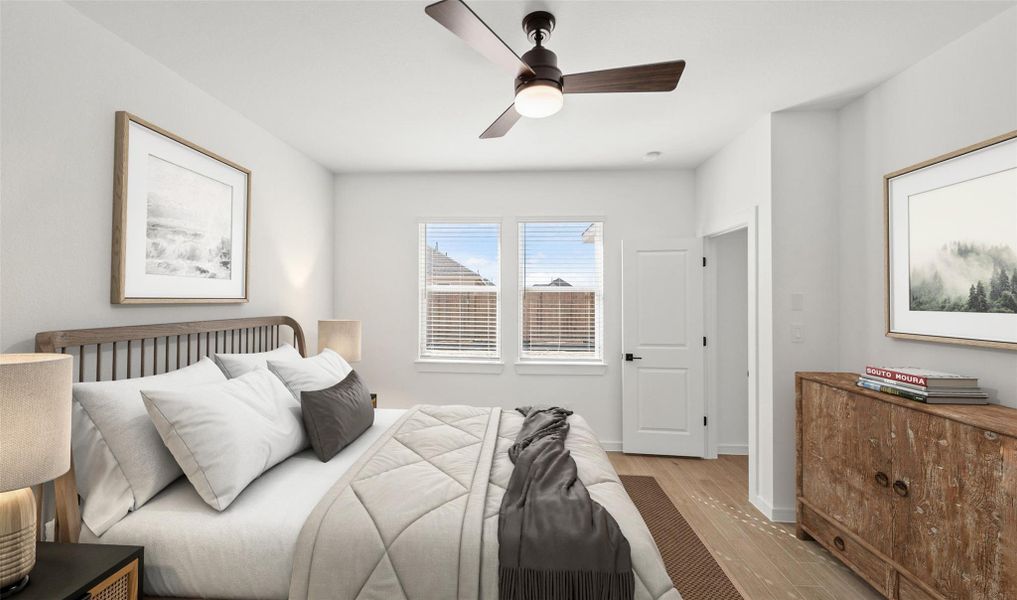 Stunning primary suite (*Photo not of actual home and used for illustration purposes only.)